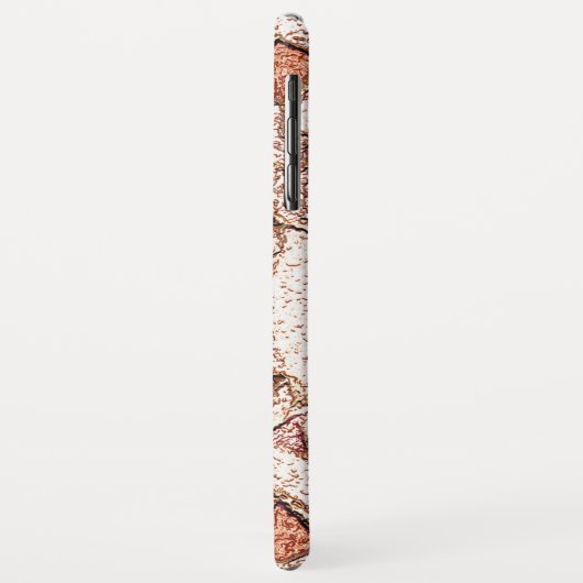 Pedra áspera em marrom claro cremoso Case-Mate iPhone hülle (Hinten/Links)