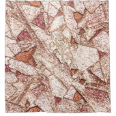 Pedra áspera em marrom claro cremoso duschvorhang (Vorderseite)