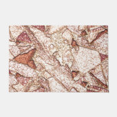 Pedra áspera em marrom claro cremoso fußmatte (Vorderseite)