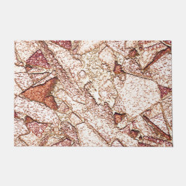 Pedra áspera em marrom claro cremoso fußmatte