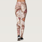 Pedra áspera em marrom claro cremoso leggings (Rückseite)