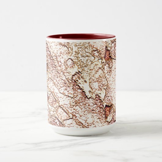 Pedra áspera em marrom claro cremoso tasse (Zentrum)