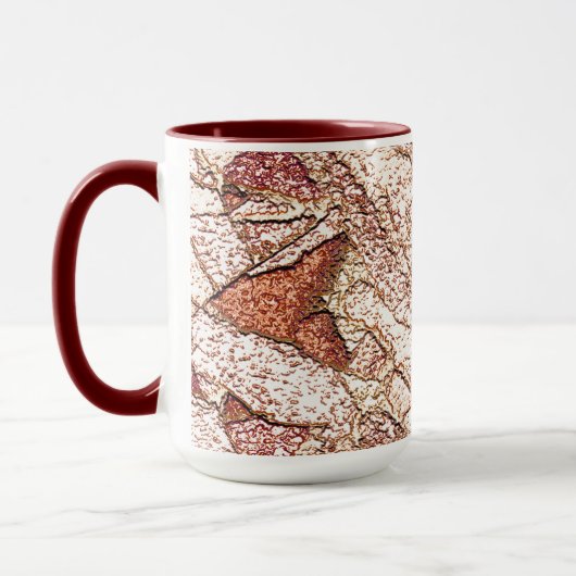 Pedra áspera em marrom claro cremoso tasse (Links)