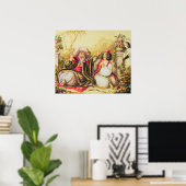 Pedrillo Osmin mit Getränken Poster (Heimbüro)