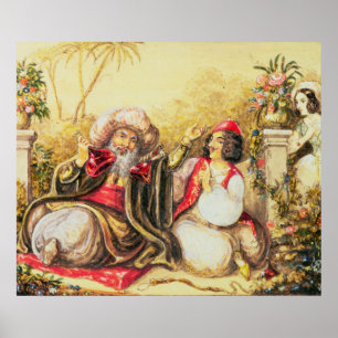 Pedrillo Osmin mit Getränken Poster