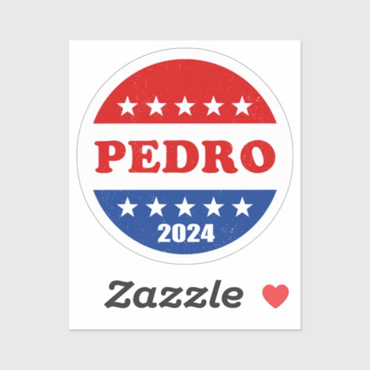 Pedro 2024 Bester Präsidentschaftskandidat Aufkleber (Blatt)
