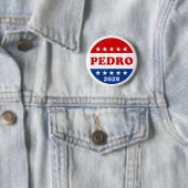 Pedro 2028 Dynamite Red White Blue Kampagne Button (Beispiel)