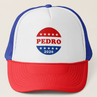 Pedro 2028 Vintage Red White Blue Voter Truckerkappe