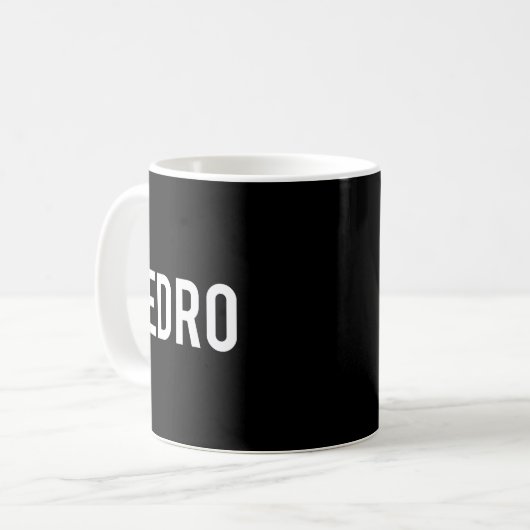 Pedro - Cool New Funny Name Fan Gift Tee  Kaffeetasse (Vorderseite Links)
