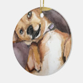 Pedro das Chiweenie Keramikornament (Links)