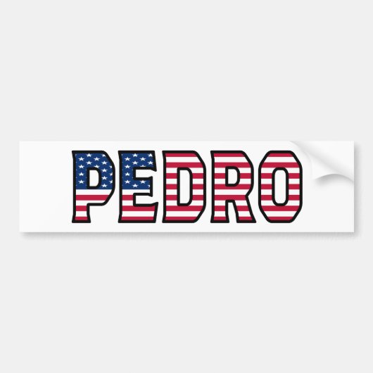 Pedro Name Vorname USA Aufkleber Sticker Auto Autoaufkleber (Vorne)
