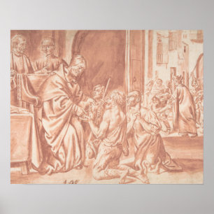 Pedro Orrente - Thomas von Villanova, Erzbischof v Poster