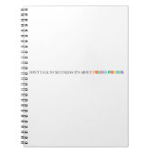 Pedro Pascal Funny Rainbow Notebook Journal Notizblock (Vorderseite)