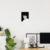 Pedro Pascal Halbe Tone Vintag Art Poster (Heimbüro)