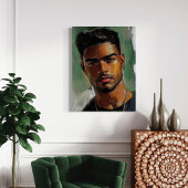 Pedro - Portrait eines afro-lateinamerikanischen M Poster