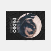 Pedro Racoon Dance Populäre Internet Meme Mapache  Fleecedecke (Vorderseite (Horizontal))