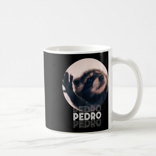 Pedro Racoon Dance Populäre Internet Meme Mapache Kaffeetasse (Rechts)