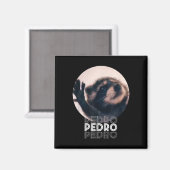 Pedro Racoon Dance Populäre Internet Meme Mapache  Magnet (Vorderseite/Rückseite)