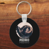 Pedro Racoon Dance Populäre Internet Meme Mapache  Schlüsselanhänger (Vorderseite)