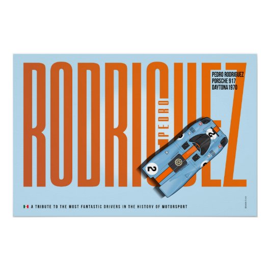 Pedro Rodriguez 917 Tribute Poster (Vorderseite)
