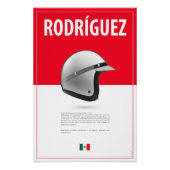 Pedro Rodriguez Helmet Poster (Vorderseite)