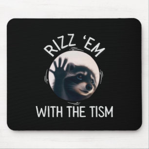 Pedro tanzend Racoon Rizz Em mit der Tism Viral R Mousepad