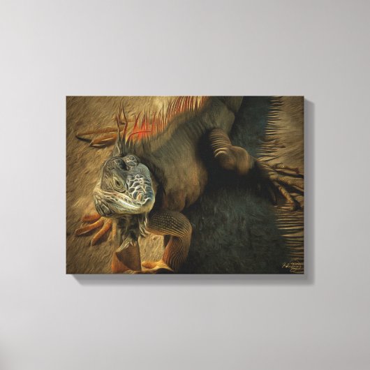 Pedro the Iguana 0768 Art Leinwanddruck (Vorderseite)