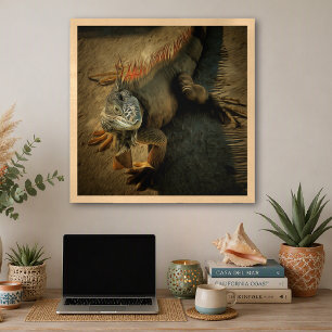 Pedro the Iguana 0768 Art Print Poster