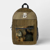 Pedro the Iguana 0768 Bedruckter Rucksack (Vorderseite)
