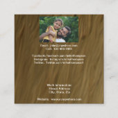 Pedro the Iguana 0768 Calling Card Quadratische Visitenkarte (Rückseite)