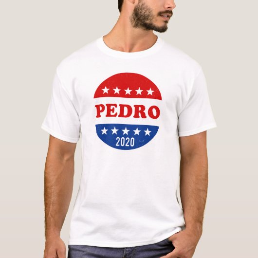 Pedro Vote Button 2020 Wahlen T-Shirt (Vorderseite)