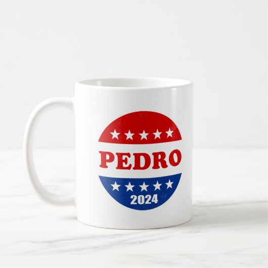 Pedro Voter Button 2024 Wahlen Kaffeetasse (Links)