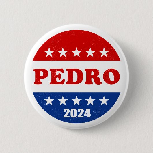 Pedro Voter Button 2024 Wahlen USA (Vorderseite)
