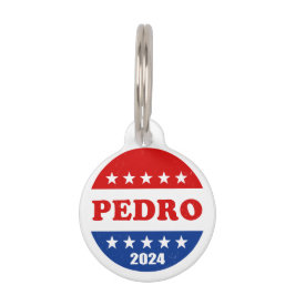 Pedro Voter Button 2024 Wahlen USA Haustiermarke