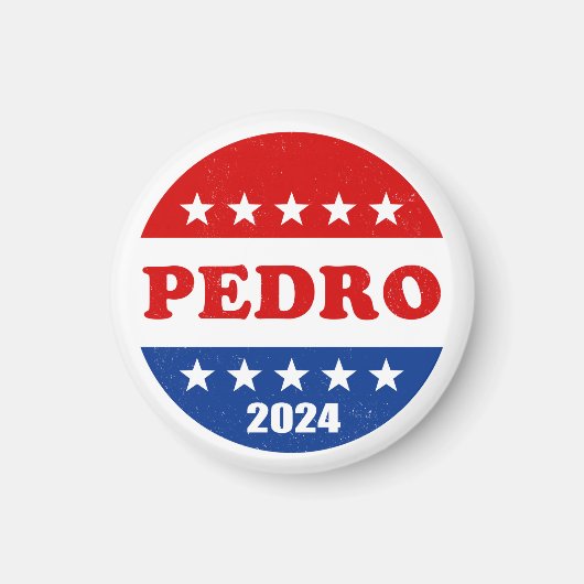 Pedro Voter Button 2024 Wahlen USA Magnet (Vorne)