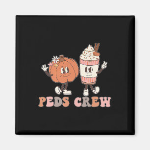 Peds Crew Pumpkin Erntedank Fall Pädiatrische Nurs Magnet