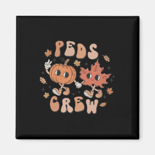 Peds Crew Pumpkin Erntedank Fall Pädiatrische Nurs Magnet