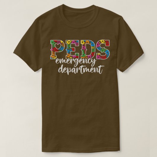 PEDS Emergency Department Doctor RN ER Pediatric E T-Shirt (Design vorne)