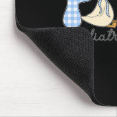 Peds Gänse Kinderheilkunde Blue Gingham Work Peds Mousepad (Ecke)