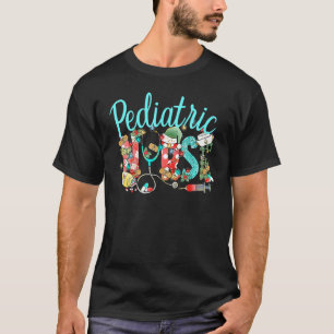 PEDS-Krankenpfleger Weihnachten Retro Kinderkranke T-Shirt