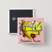 Peds Krankenschwester-Geschenk-Entzückende Button (Vorne & Hinten)