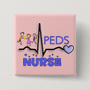 PEDS KRANKENSCHWESTER QRS Entwurfs-T - Shirts u. Button