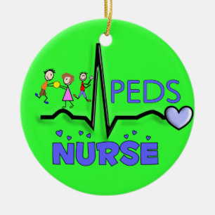 PEDS KRANKENSCHWESTER Weihnachtsverzierung Keramikornament