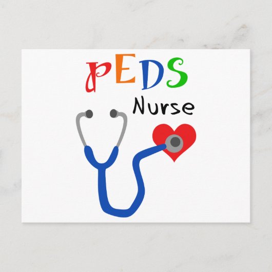 PEDS Nurse Postkarte (Vorderseite)