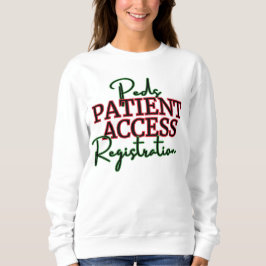 Peds Patient Zugang weißes Sweatshirt