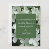 Pee Gee Hydrangea Weiße Blume Blank Karte (Rückseite)