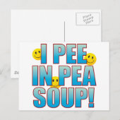 Pee Life B Postkarte (Vorne/Hinten)