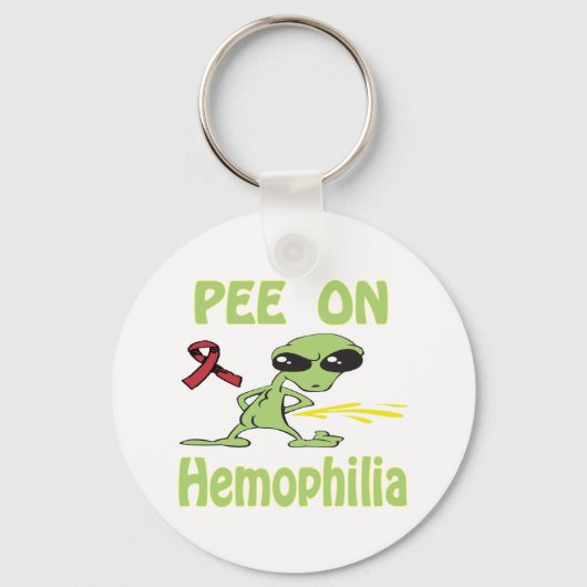 Pee On Hemophilia Schlüsselanhänger (Vorderseite)