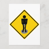 Pee Pants Road Sign Postkarte (Vorderseite)