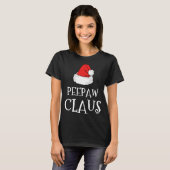 Pee-Paw Claus Christmas Hat Group Matching Pajama T-Shirt (Vorne ganz)